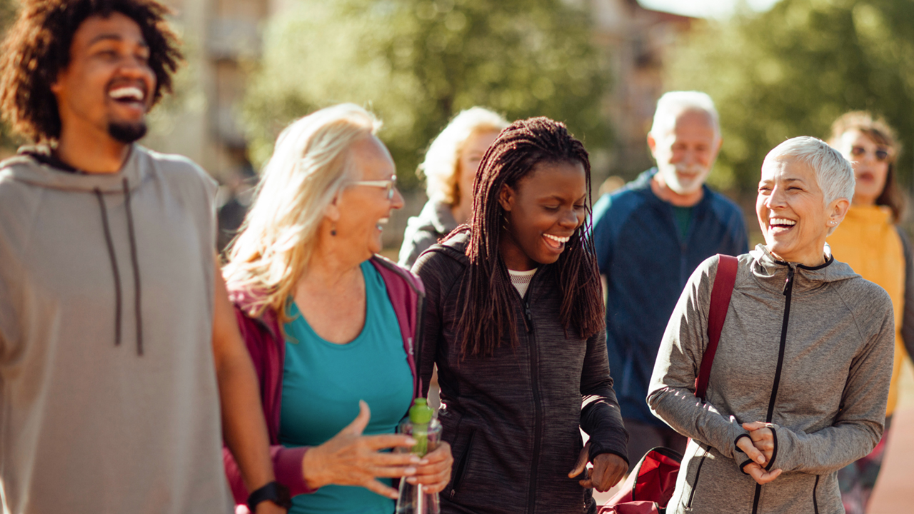 Group of Smiling and Laughing People